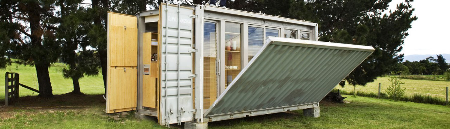Port-a-Bach: A Portable Teeny Tiny Shipping Container Home
